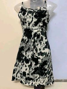 Pinterest yk2 Black & White Print Dress