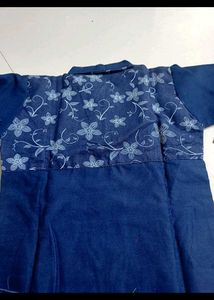 new denim kurta with legging set