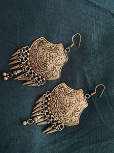 Silver Boho Drop Earrings