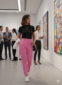 🛍️ Bubblegum Boss Energy! 💖 ZARA Trousers