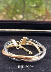 Tri-Color Metal Bracelet
