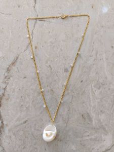 Hand made real seashell - gold plated jewellery se