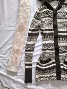 Hooded Cardigan with Pockets