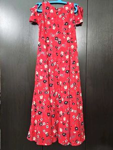 Red Floral Dress