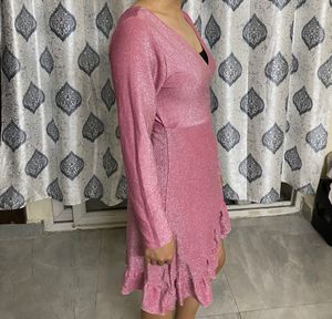Shimmer Wrap Dress