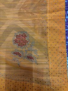 Elegant Orange Saree