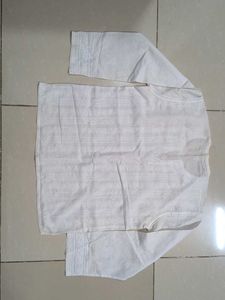 Elegant White Kurta Single Peice