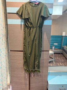 Olive Colour Jump Suit For Beautiful Girl