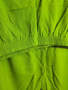 Green Printed Kurta Set