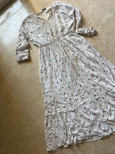 White Floral Dress Mango