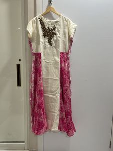 White And Pink Gown