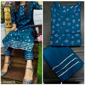 Blue Kurta Pant Set