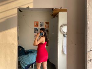 Red One-Shoulder Mini Dress