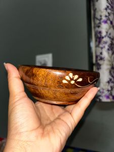 Wooden Bowl With Spoon