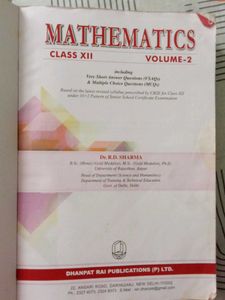 Mathematics Class XII - Vol 1