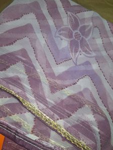 Lavender Saree