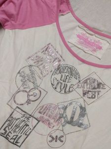 Cute Pink Sleeve Top