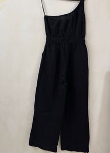 Black One-Shoulder Jumpsuit