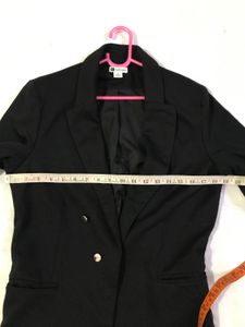 Black Stretchy Blazer Fits S/M
