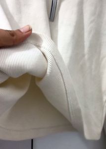 Ribbed Full Sleeves White Top Wore Only Twice