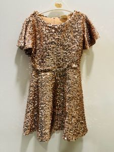Sparkly Gold Sequin Dress
