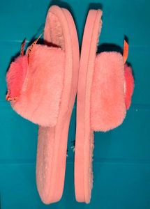 Rose Pink Soft Home Slippers