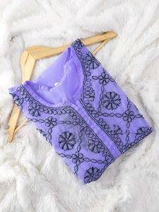 Nayra Cut Chikankari Kurti
