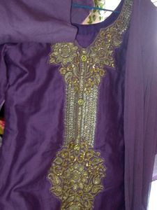 Purple kurta set