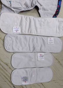 Two Super Bottoms Cloth Diaper With Pads