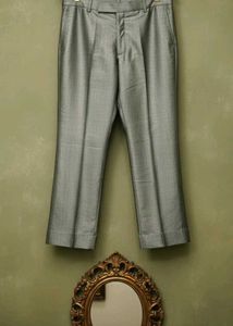 [42-44]  Grey Mandarin Collar Suit set