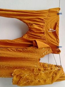Brown Kurti Set