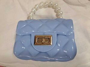 Stylish Mini Handbag – Pearl Handle & Chain Strap