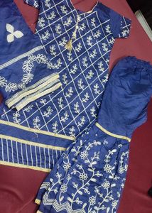 Silver Gota Work Suit Set