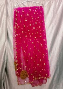 Sale !!Rose-pink Embroidery Lahenga-choli