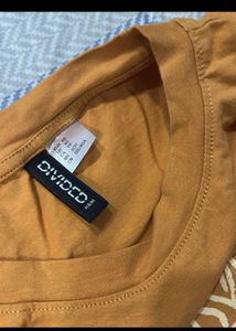 Orange Graphic Print T-Shirt