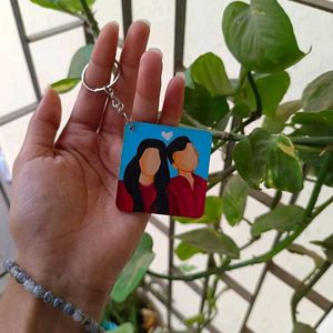 Faceless Illustration Keychains