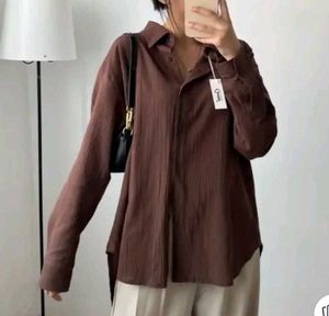 Brown Long Sleeve Shirt