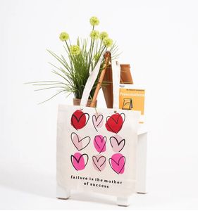 Heart Print Tote Bag