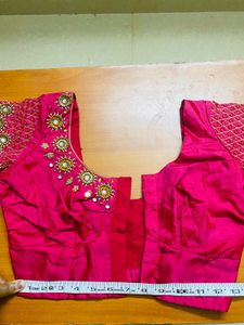 💕Pink Embellished Sari Blouse💕