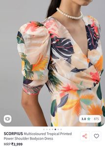 Colorful Floral Mini Dress