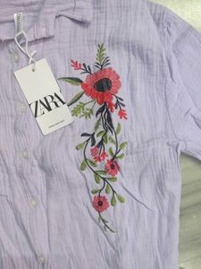 Zara Embroidered Top