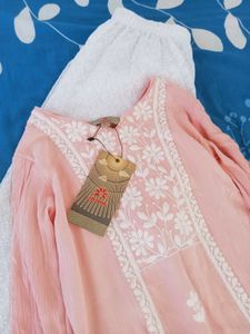 Embroided Kurta With Trouser