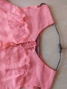 Coral Ruffle Mini Dress