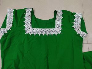 Beautiful Lace Work Kurti