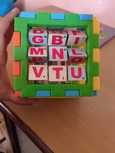 6 tile Cube Game N Alphabet Mat