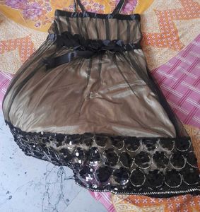 Elegant Black Dress with Shrug