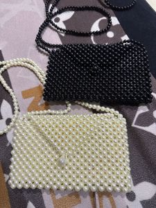 Pearls Bags White And Black