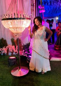 Price Drop!!! Heavy Embroidery White Anarkali Gown