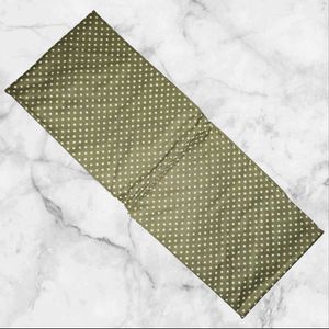 Olive Green Fabric with Starburst Pattern