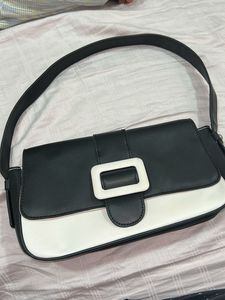 Evening Black & White Westside Bag